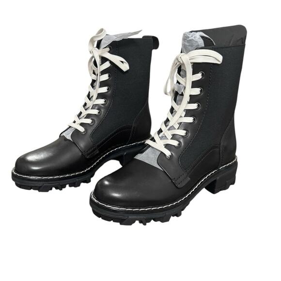 NIB! Rag & Bone Shiloh Lace-Up Leather Combat Boots - Size EU 39 / US 9 - Picture 10 of 16
